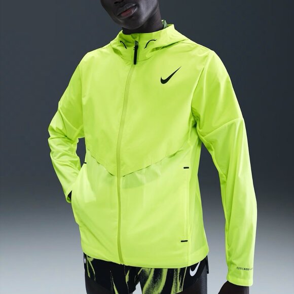 NEW $275 Nike AeroSwift Storm-FIT Aerogami Jacket Volt Black FZ9039 702 Men Sz M